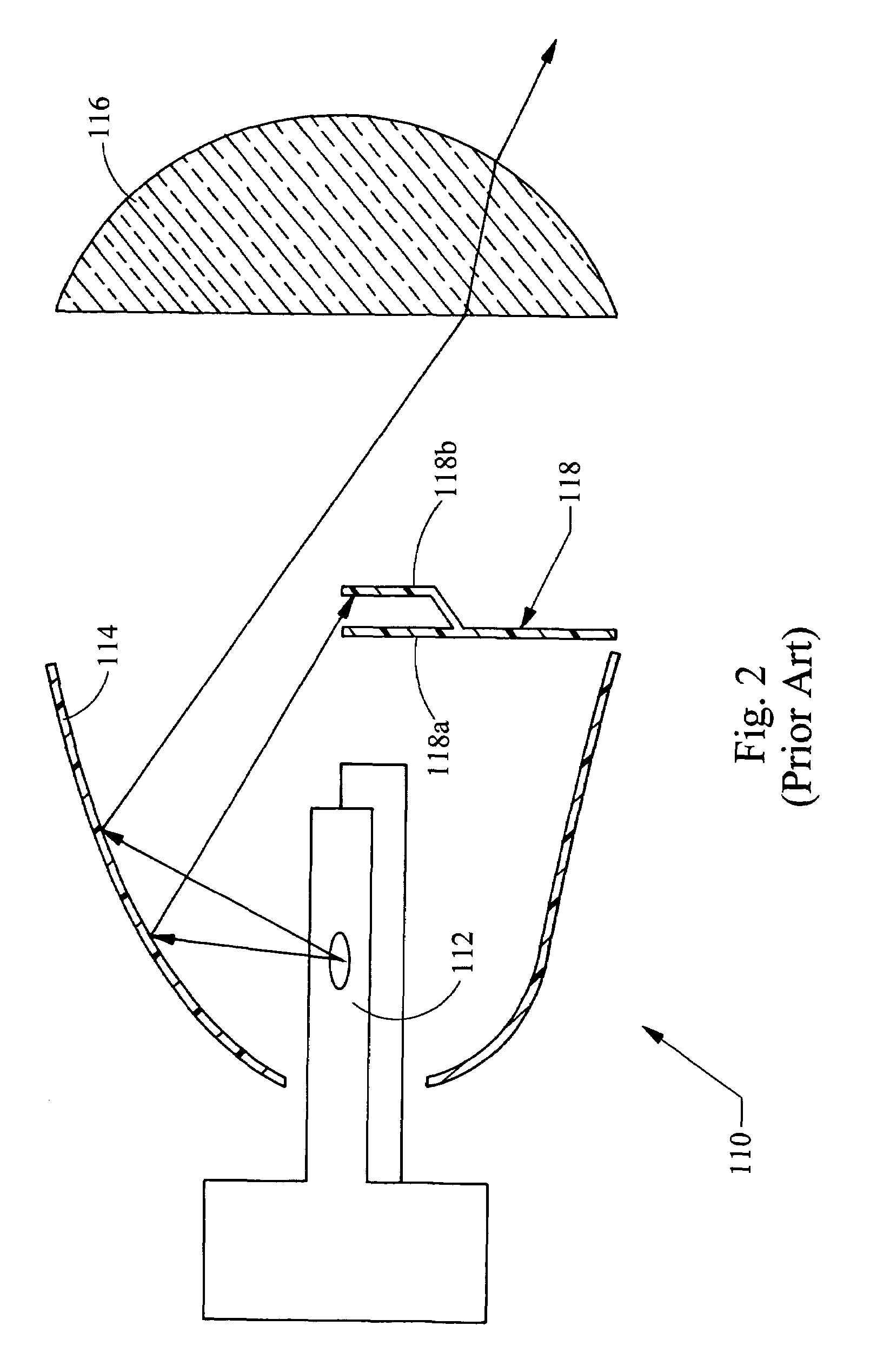 Multi-focal lens for bi-functional headlamp