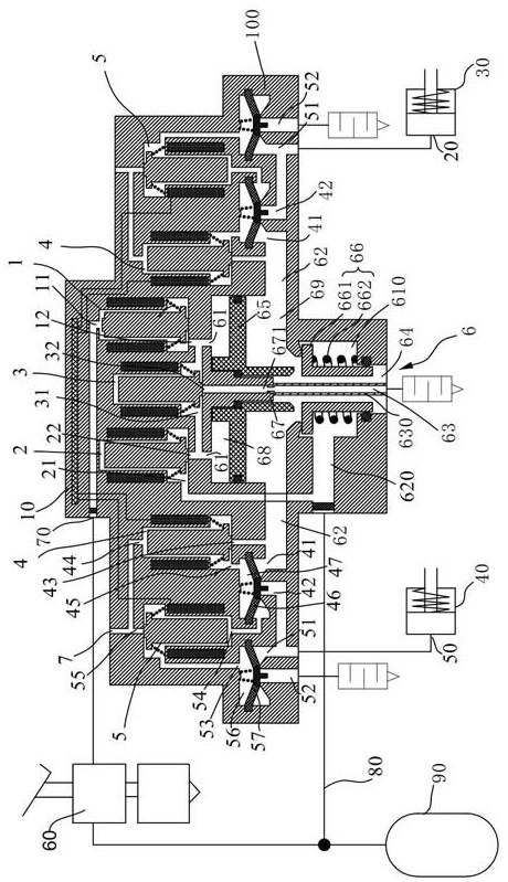 Brake pressure control module of steering axle and control method thereof