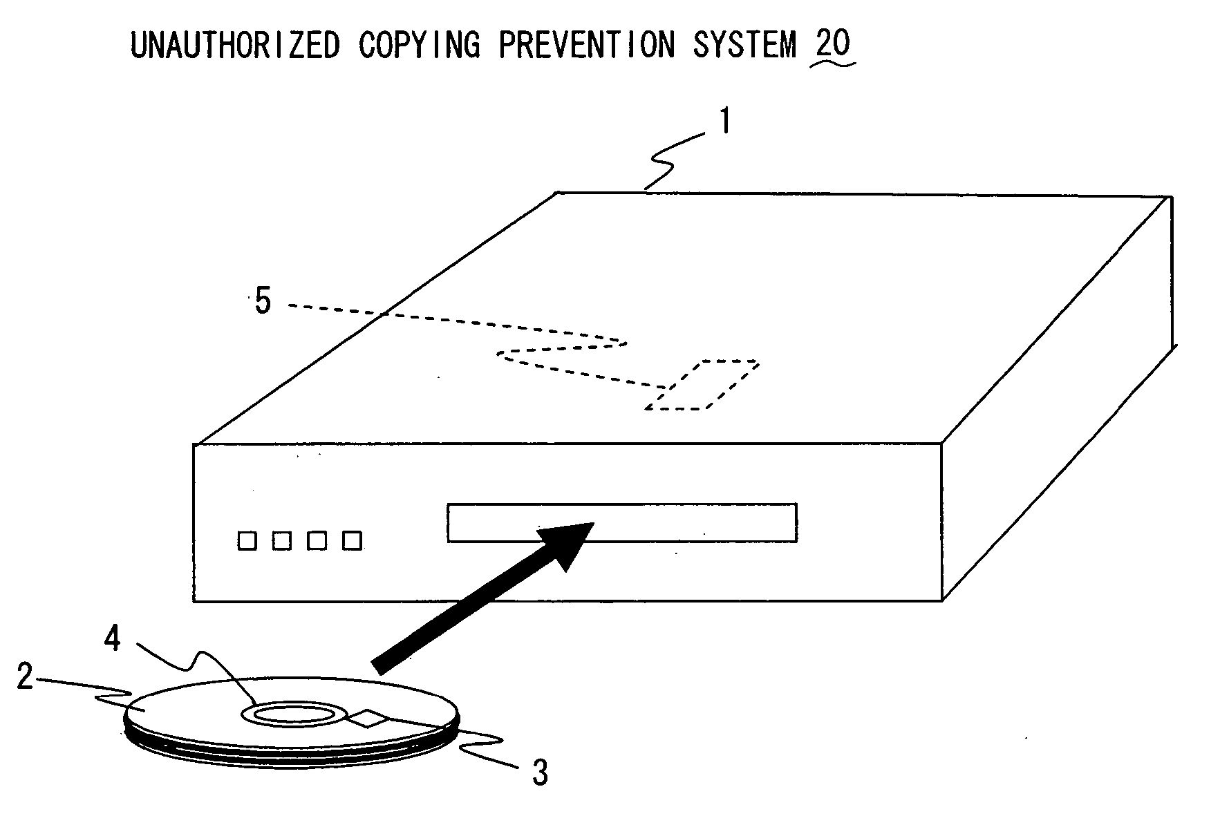 Optical disc having RFID tag, optical disc apparatus, and system for preventing unauthorized copying