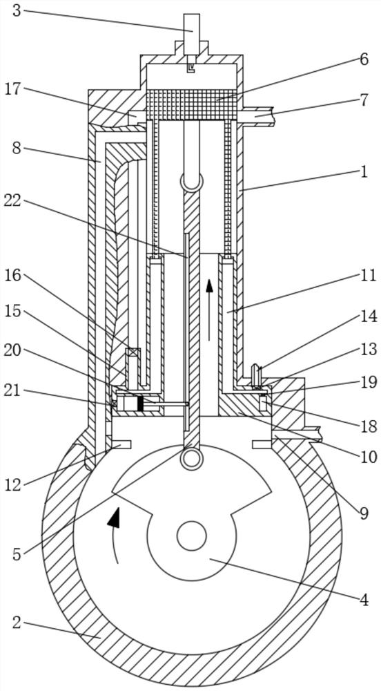 Piston for two-stroke engine