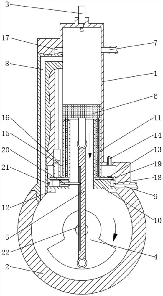 Piston for two-stroke engine