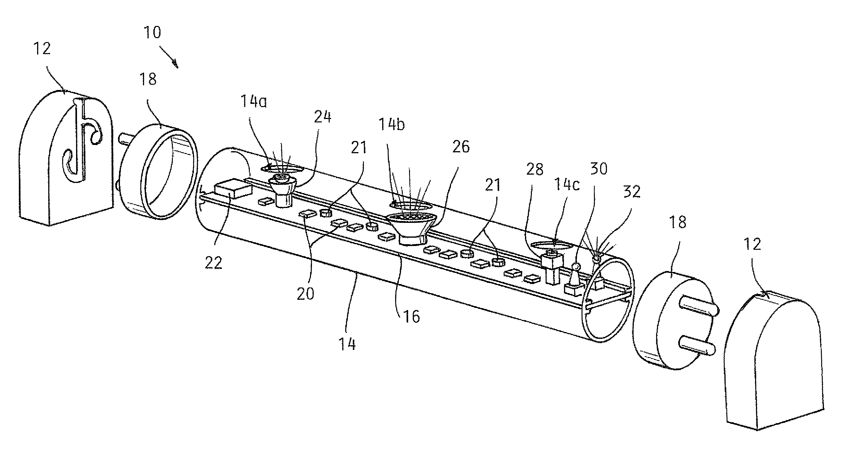 Lighting including integral communication apparatus