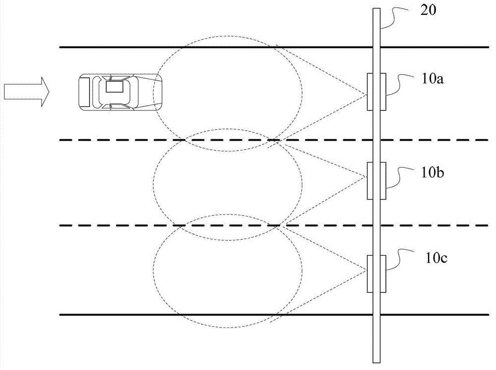 Method and device for solving signal interference of adjacent lanes used for road toll