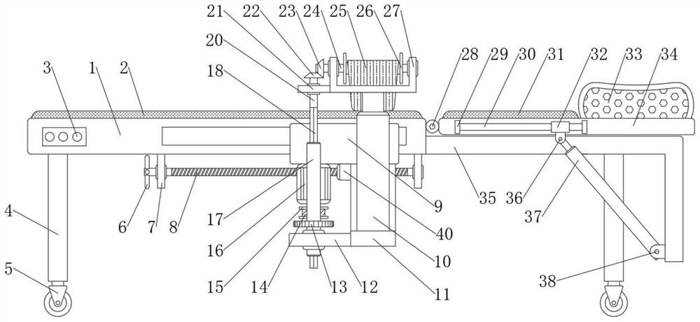 Multifunctional auxiliary bed for antenatal diagnosis