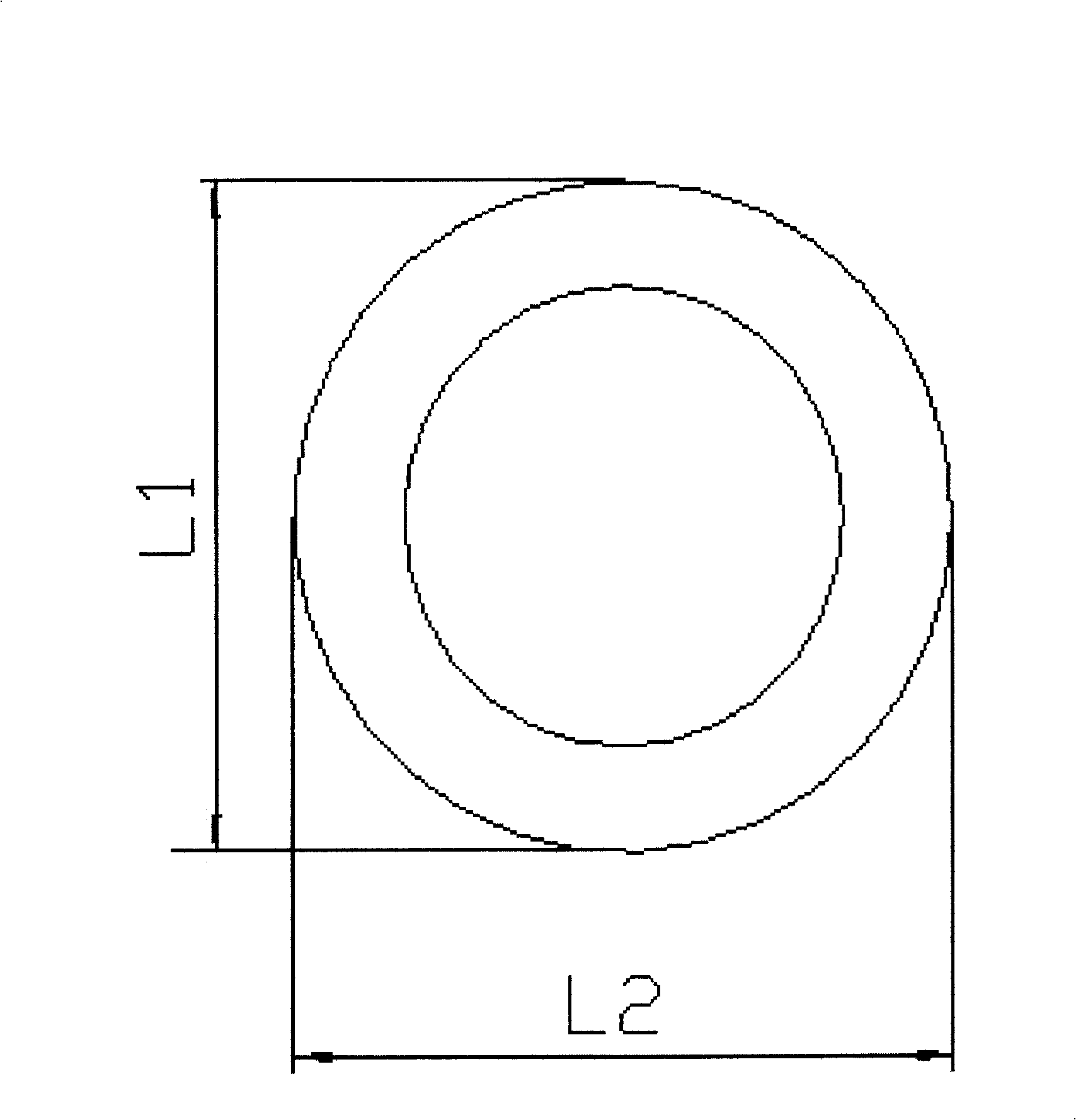 Contour method for machining elliptic cam