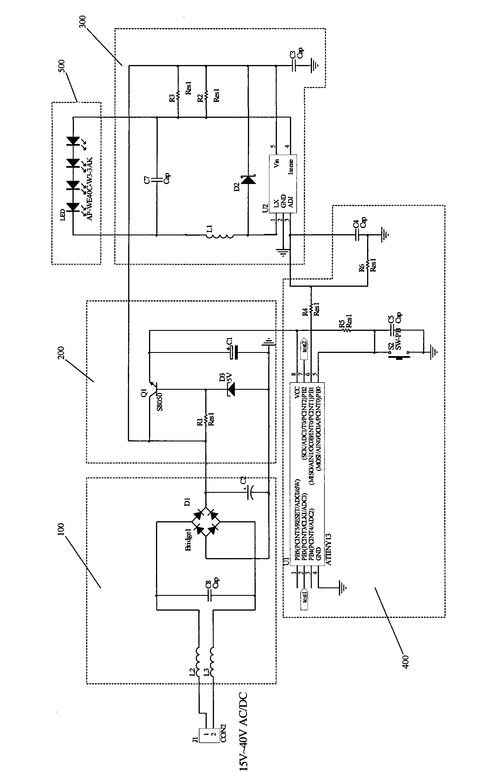 LED constant current driving circuit