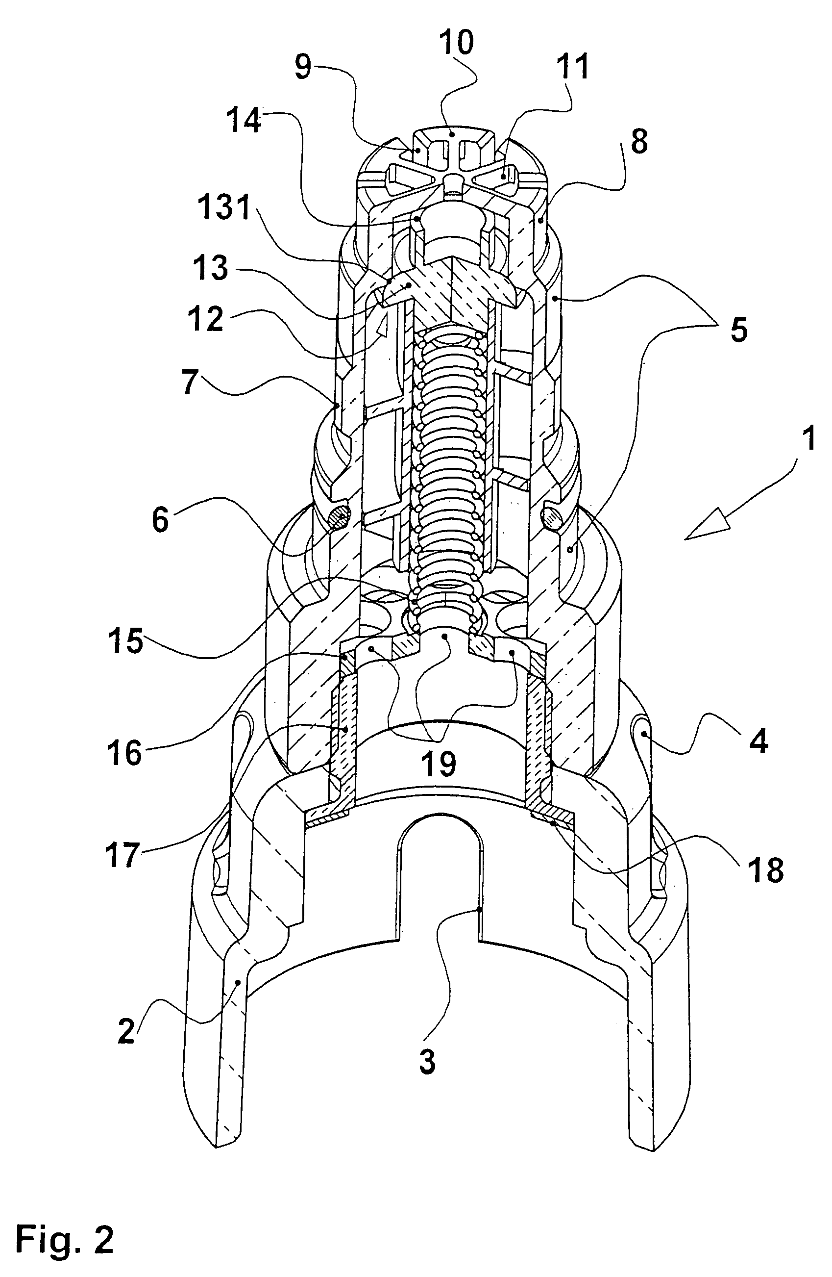 Filling system for an anesthetic evaporator