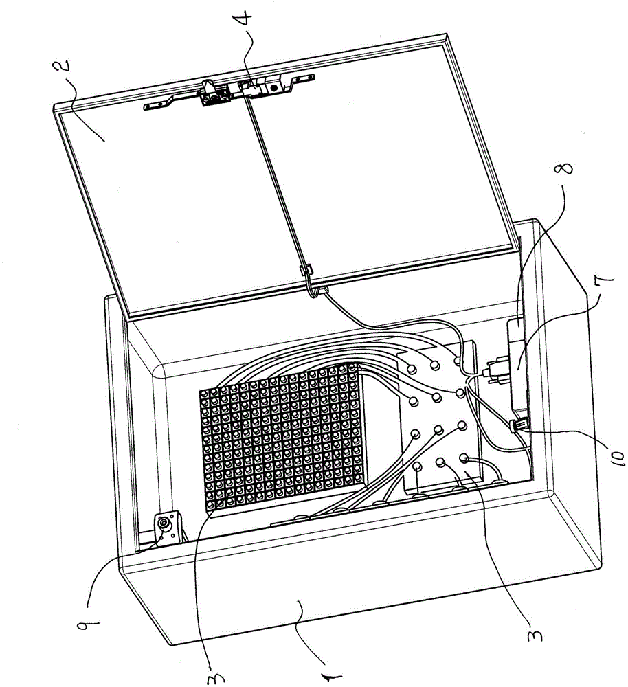 Box cabinet of switching box of electrical cabinet