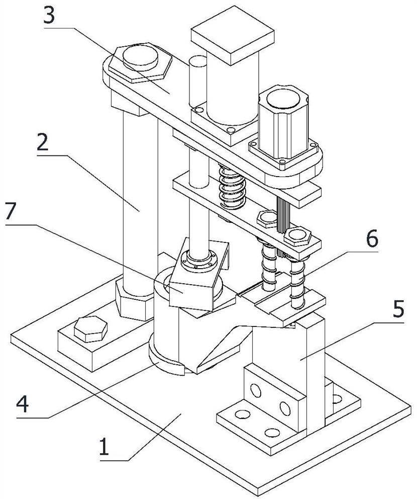 Accurate clamping and punching equipment for supporting foot part