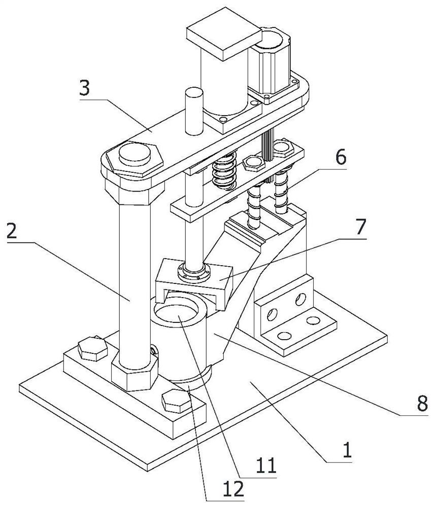 Accurate clamping and punching equipment for supporting foot part