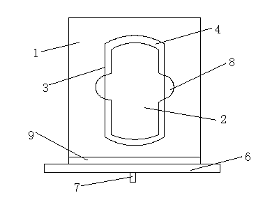 Hidden-type built-in garbage can