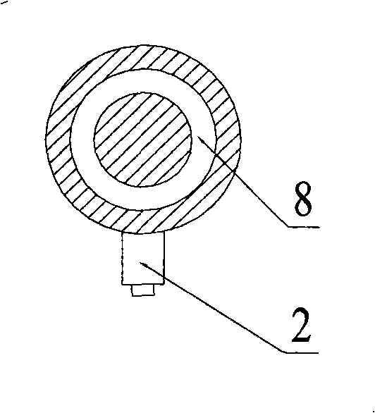 Multifunctional circular seam type gas supply element for steel melting