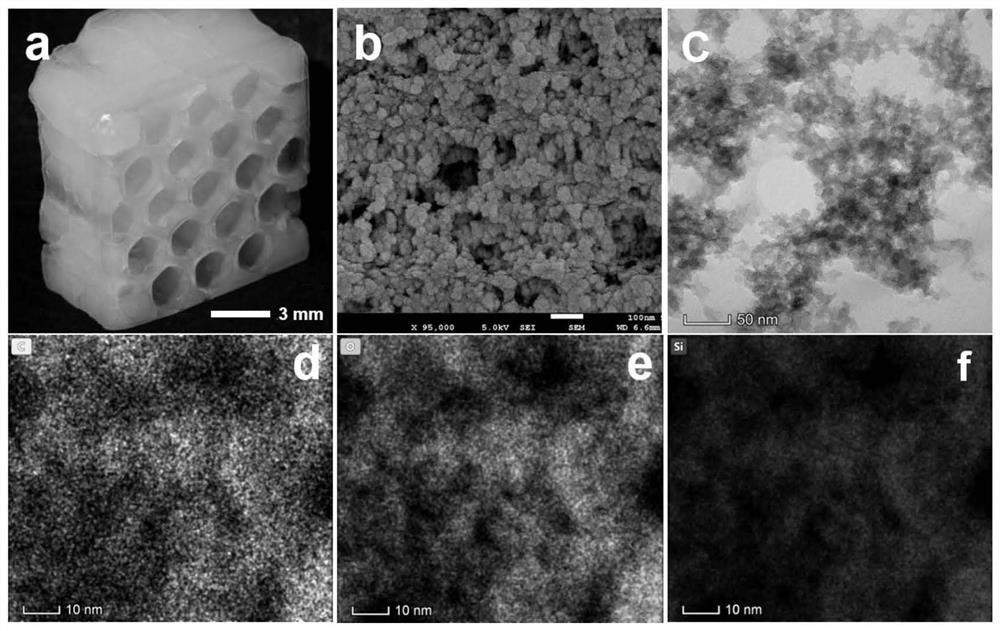 Silicon dioxide-based aerogel, composite material containing same, and preparation method and application of composite material