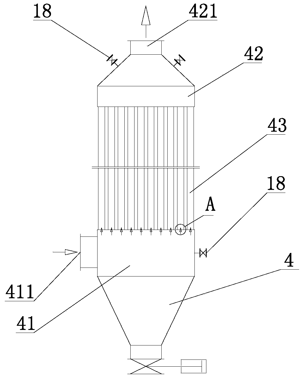 Dry-process electric bag combined dust removal system for eliminating smoke plume by using converter primary flue gas ultralow emission