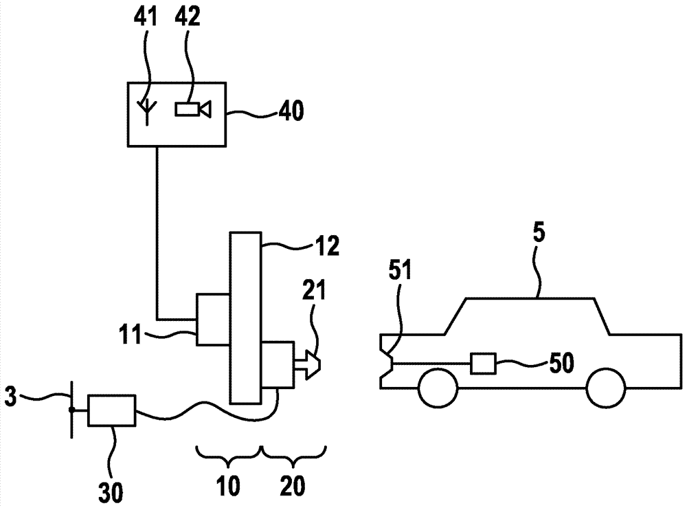 Apparatus and method for electrically connecting a charging station to a charging socket of a vehicle