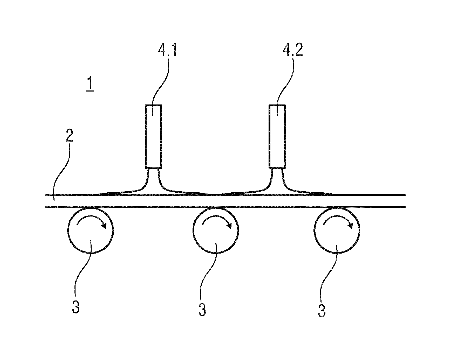 Method and device for coating a float glass strip