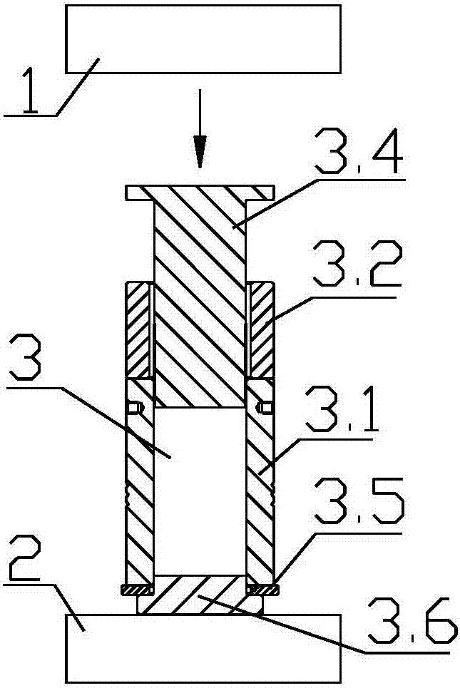 Automatic lifting type medicine pressing device