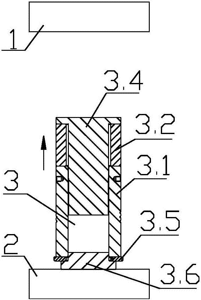 Automatic lifting type medicine pressing device