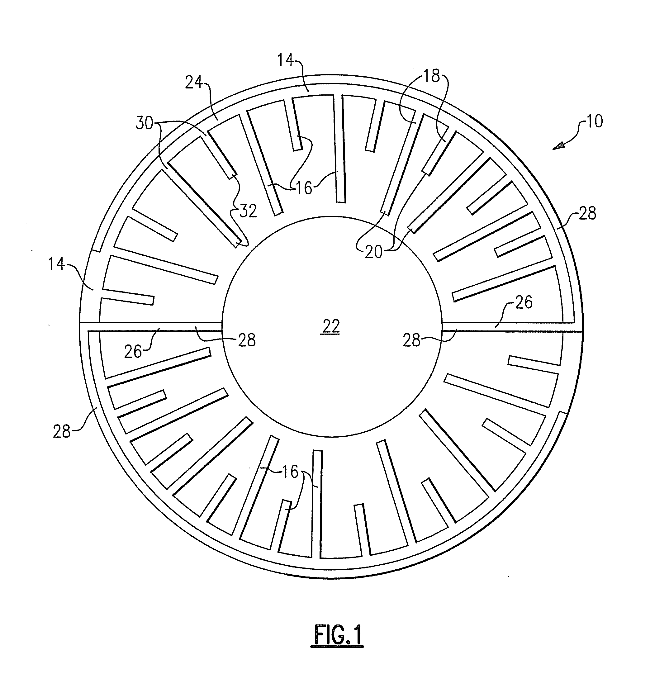 Lighting device with heat dissipation elements