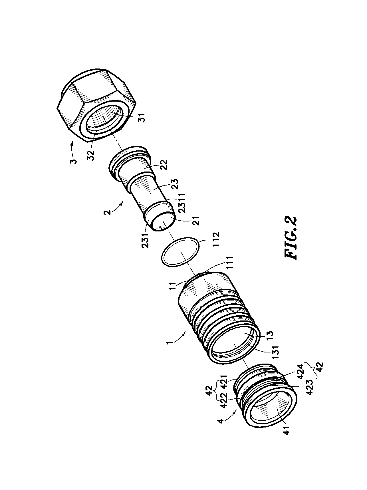 Structure of signal line connector