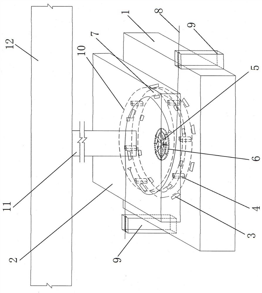 Construction process of bridge downward turning method swivel bearing system