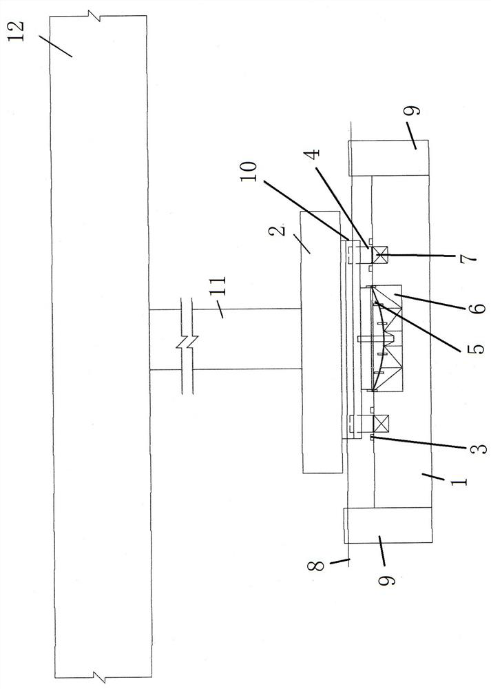 Construction process of bridge downward turning method swivel bearing system