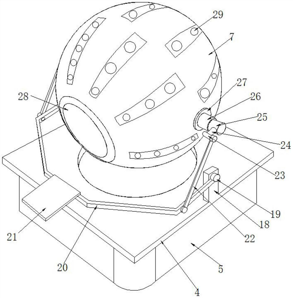 Rolling type device for extracting moisture in household garbage treatment