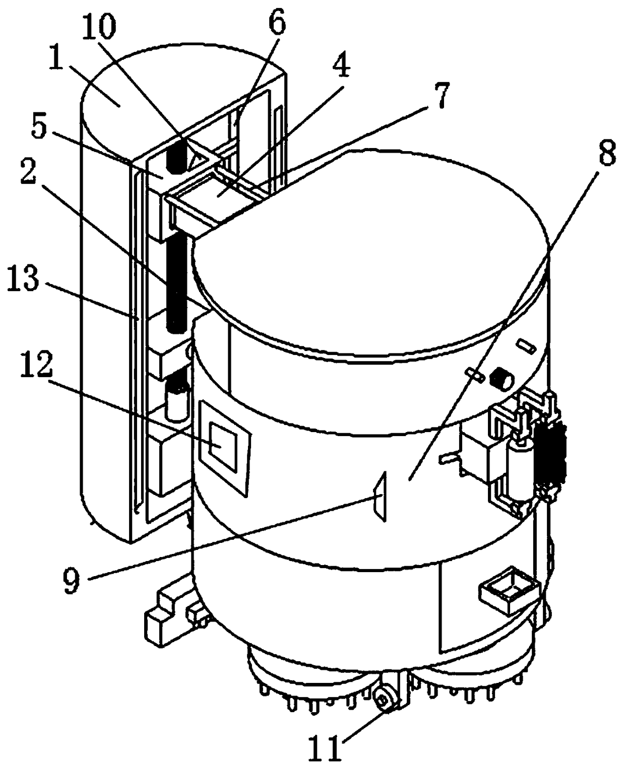 Intelligent stair cleaning robot