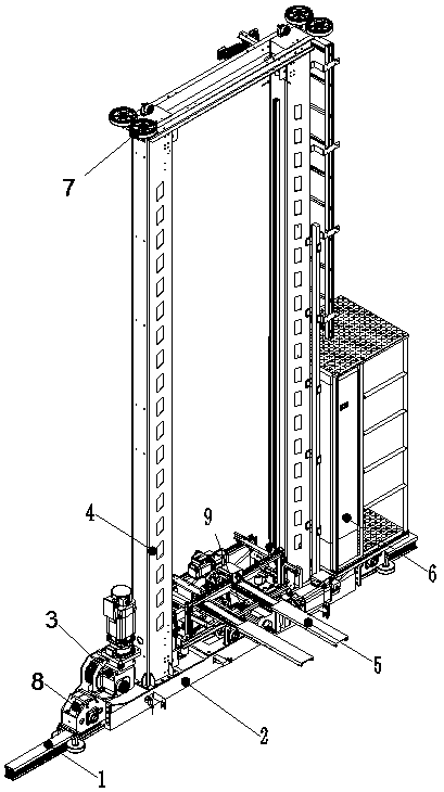 Light ultrahigh-speed stacking machine