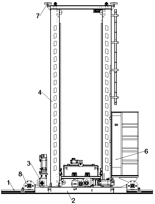 Light ultrahigh-speed stacking machine