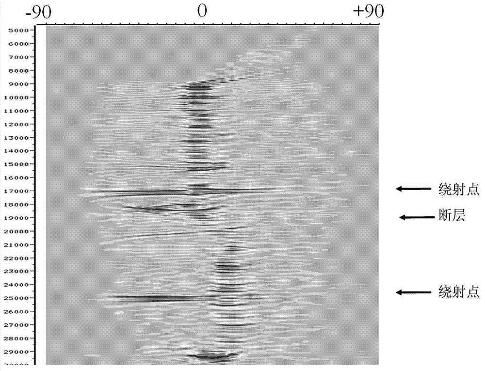 Method for constructing true earth surface dip angle trace gathers of seismic data