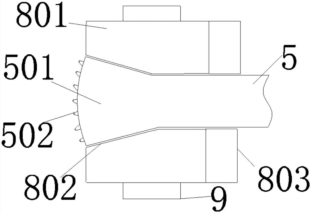 Steam blowing device used for vibrating table