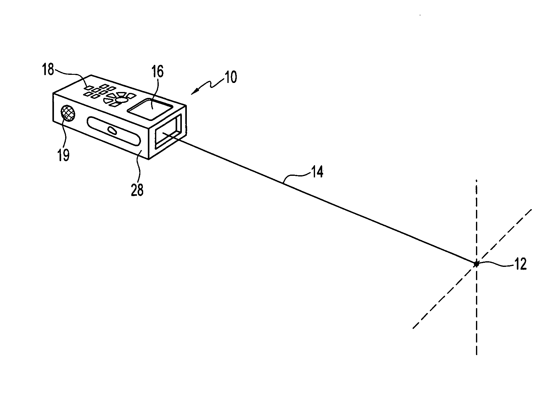 Handheld optical distance measurement device