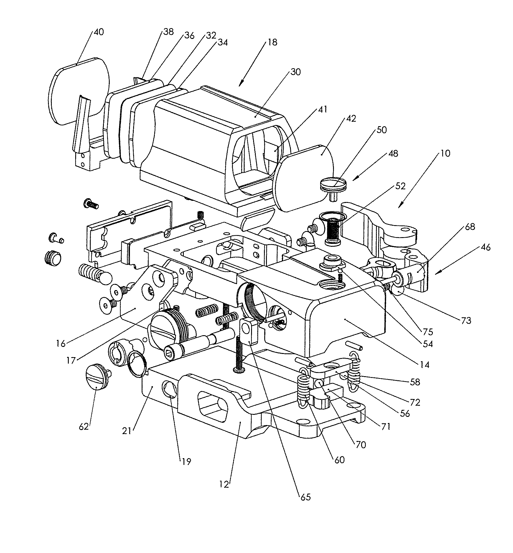 Externally adjustable gun sight