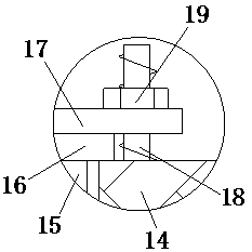 Waste gas treatment device capable of cyclically utilizing water resources for chemical engineering production