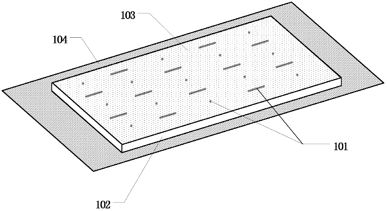 Device for expanding ultrasonic detection region and increasing detection precision and method