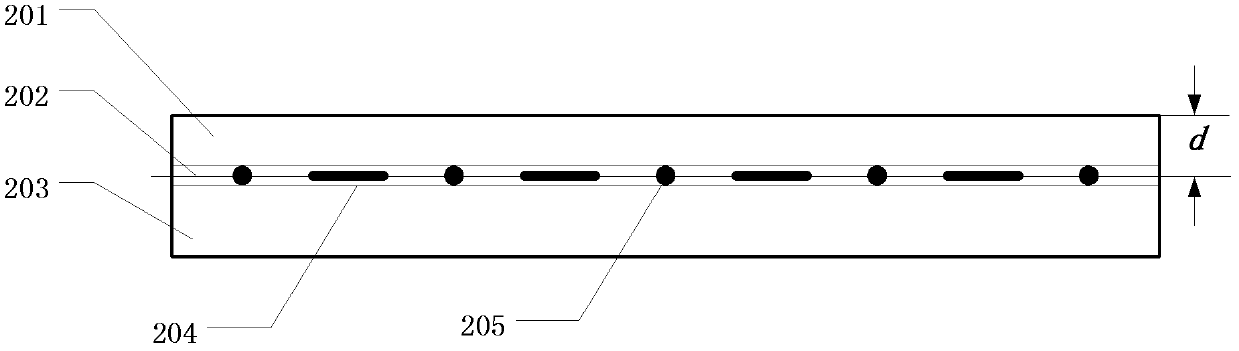 Device for expanding ultrasonic detection region and increasing detection precision and method