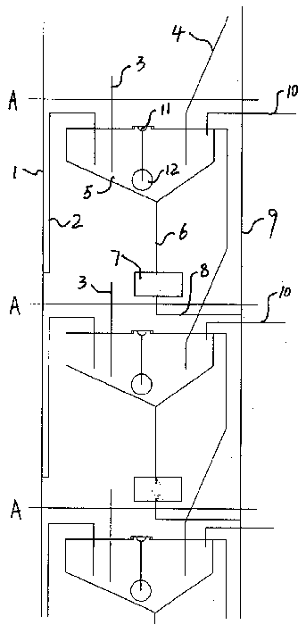 High-rise building water-saving device