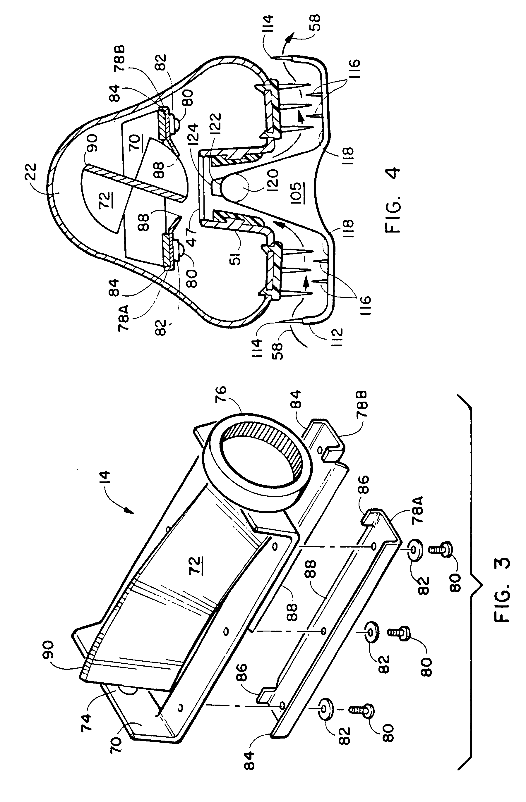 Hair trimming device with removably mountable components for removal of split ends and styling of hair