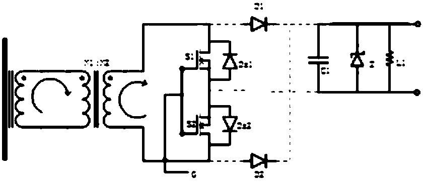 A non-rectifier bridge power-taking circuit