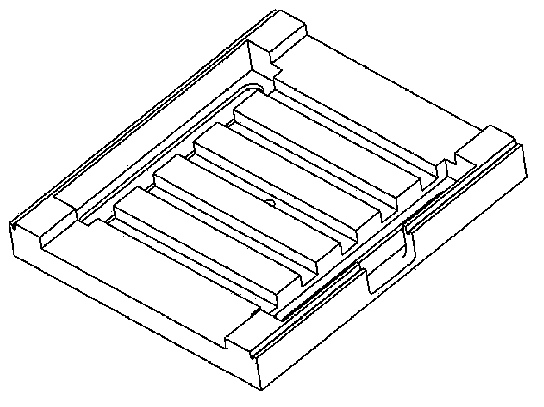 Band-shaped beam klystron multi-gap cavity output apparatus