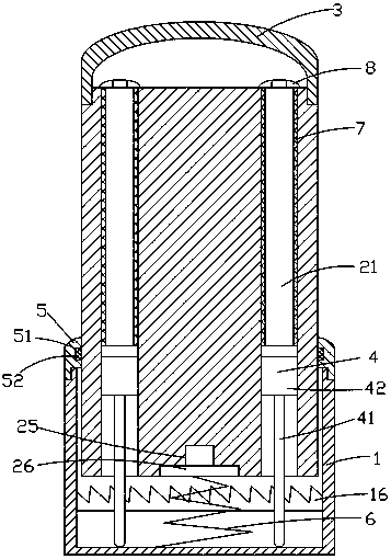 A thermometer storage container with disinfection function