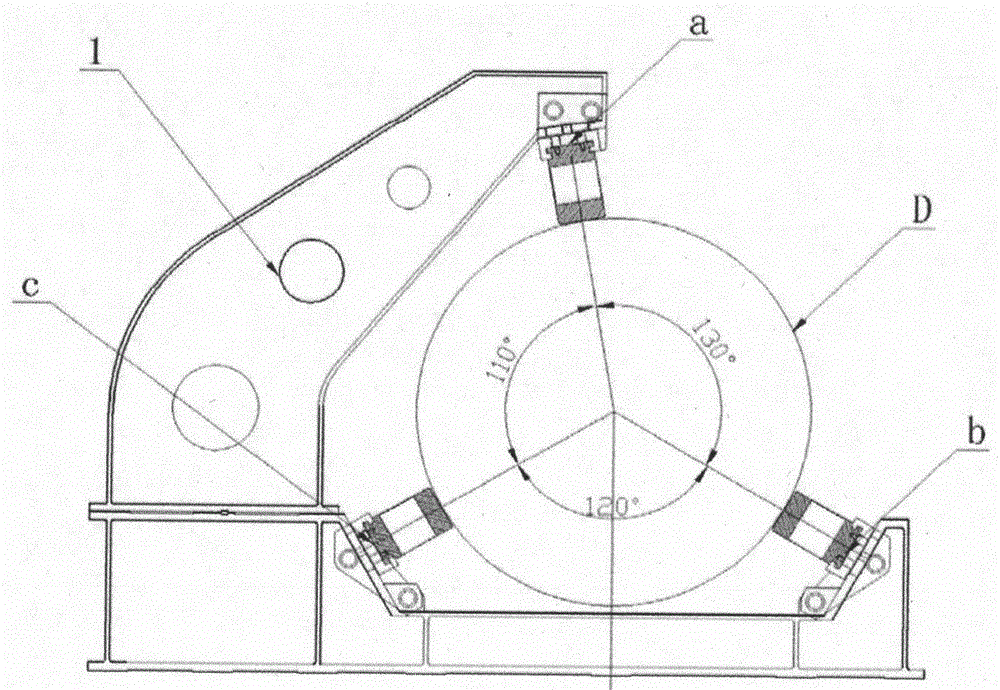 A tension straightening machine