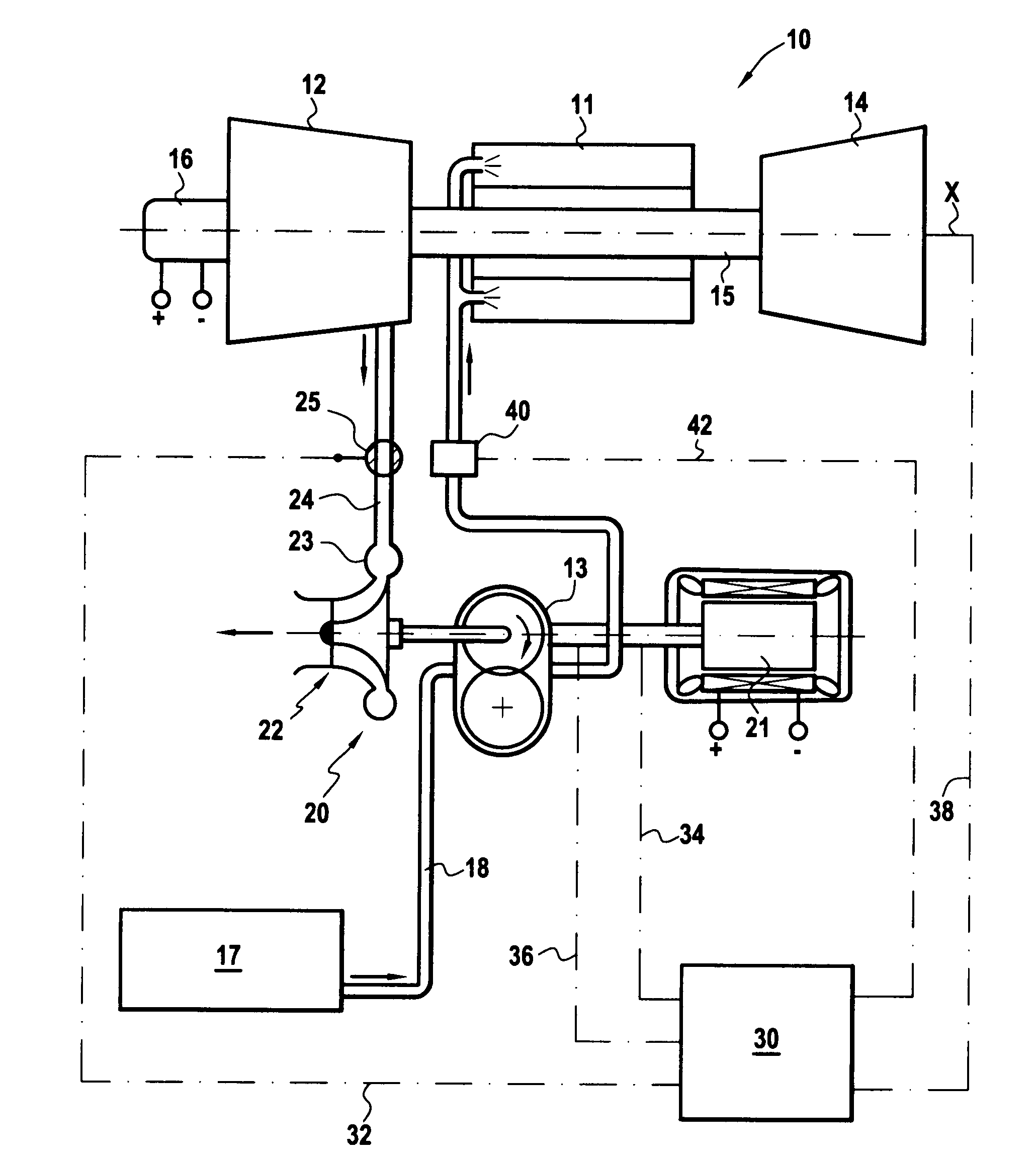 Assistance and emergency backup for the electrical drive of a fuel pump in a turbine engine