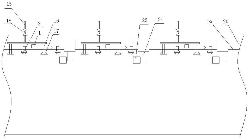 Fire extinguishing equipment with alarm for electric power tunnel