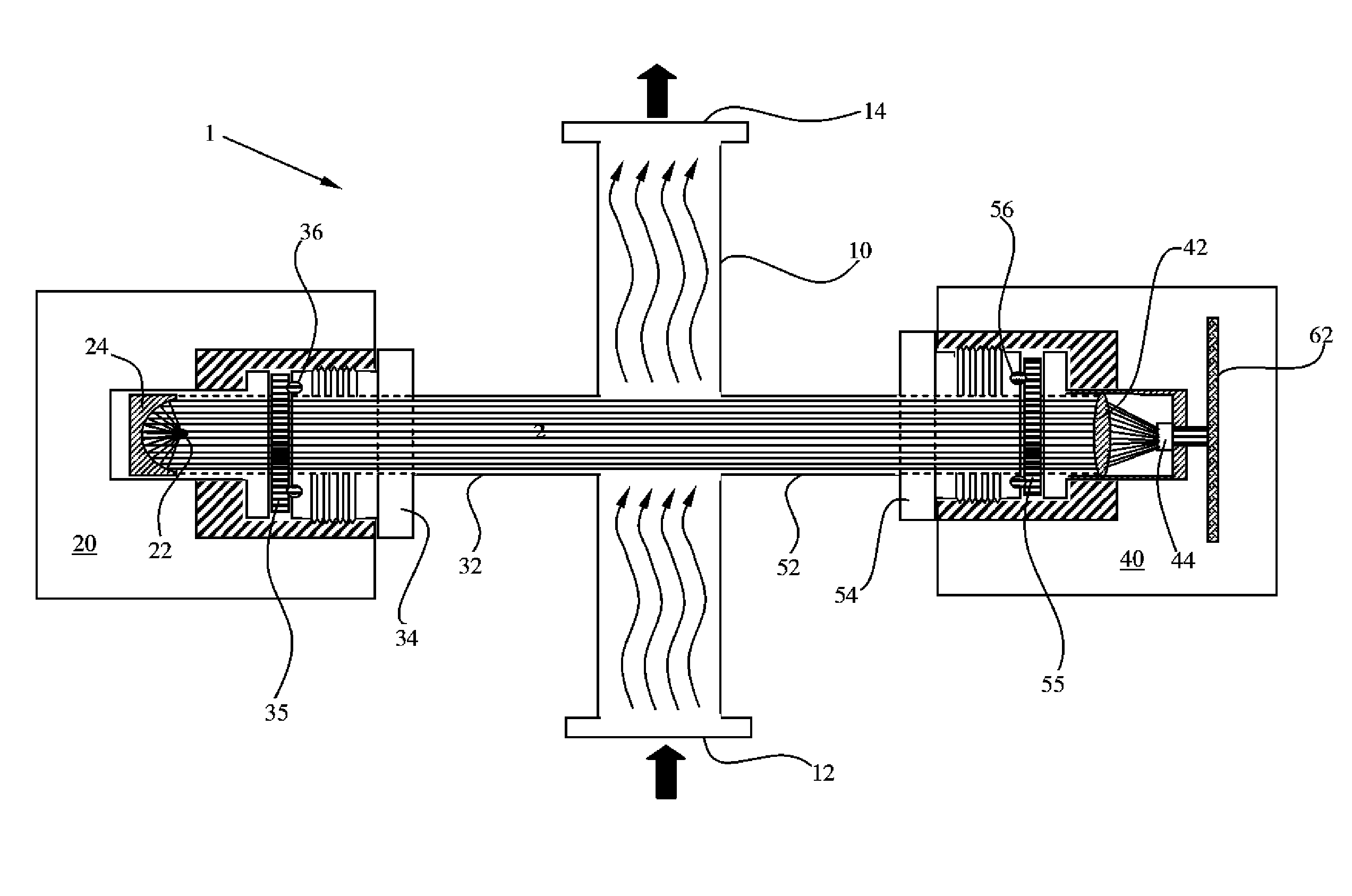 Monitoring system comprising infrared thermopile detector