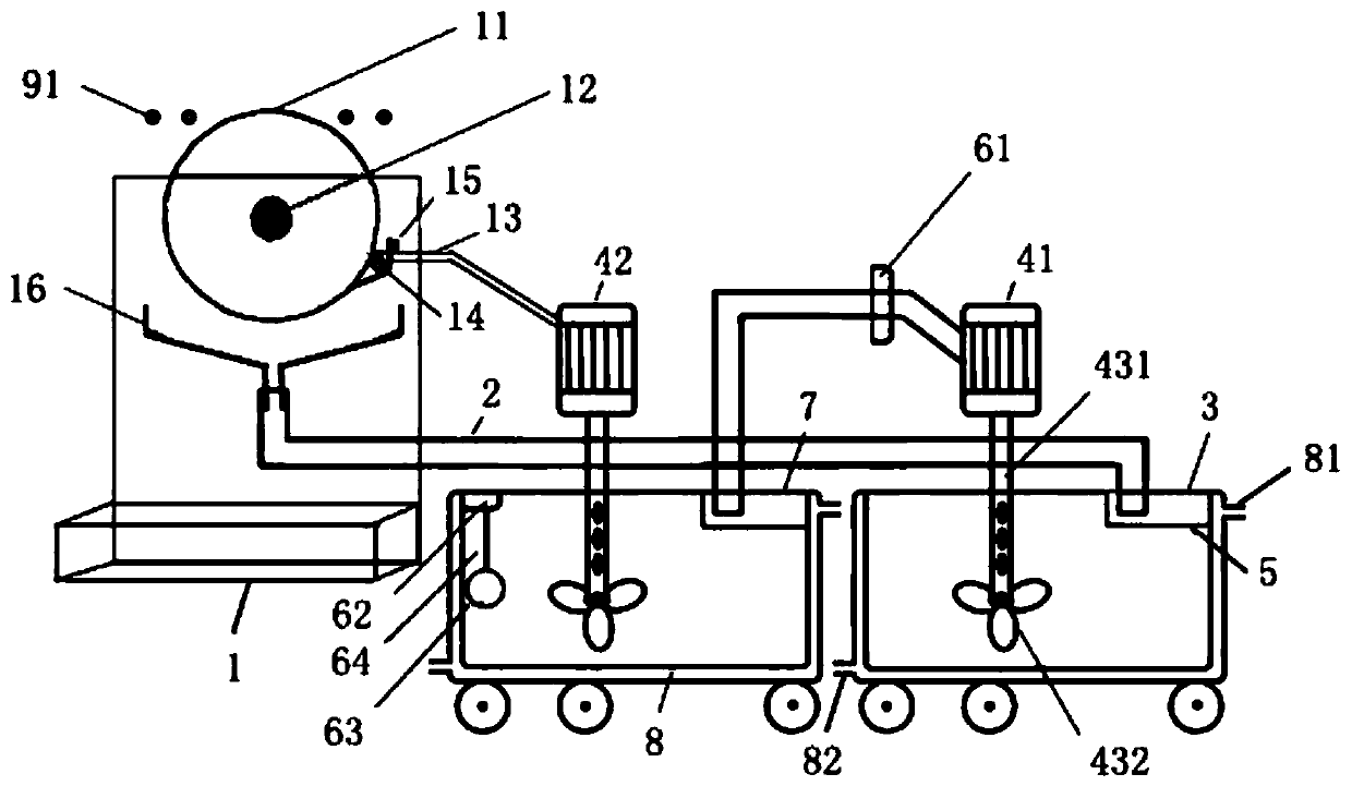 Automatic slurry spreading device and method for bottoms of ceramic unburied bricks