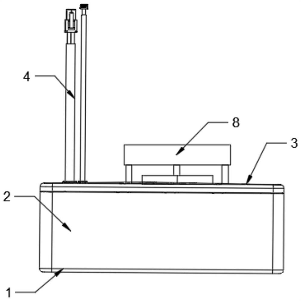 A backup battery pack for 5g base station that facilitates heat dissipation