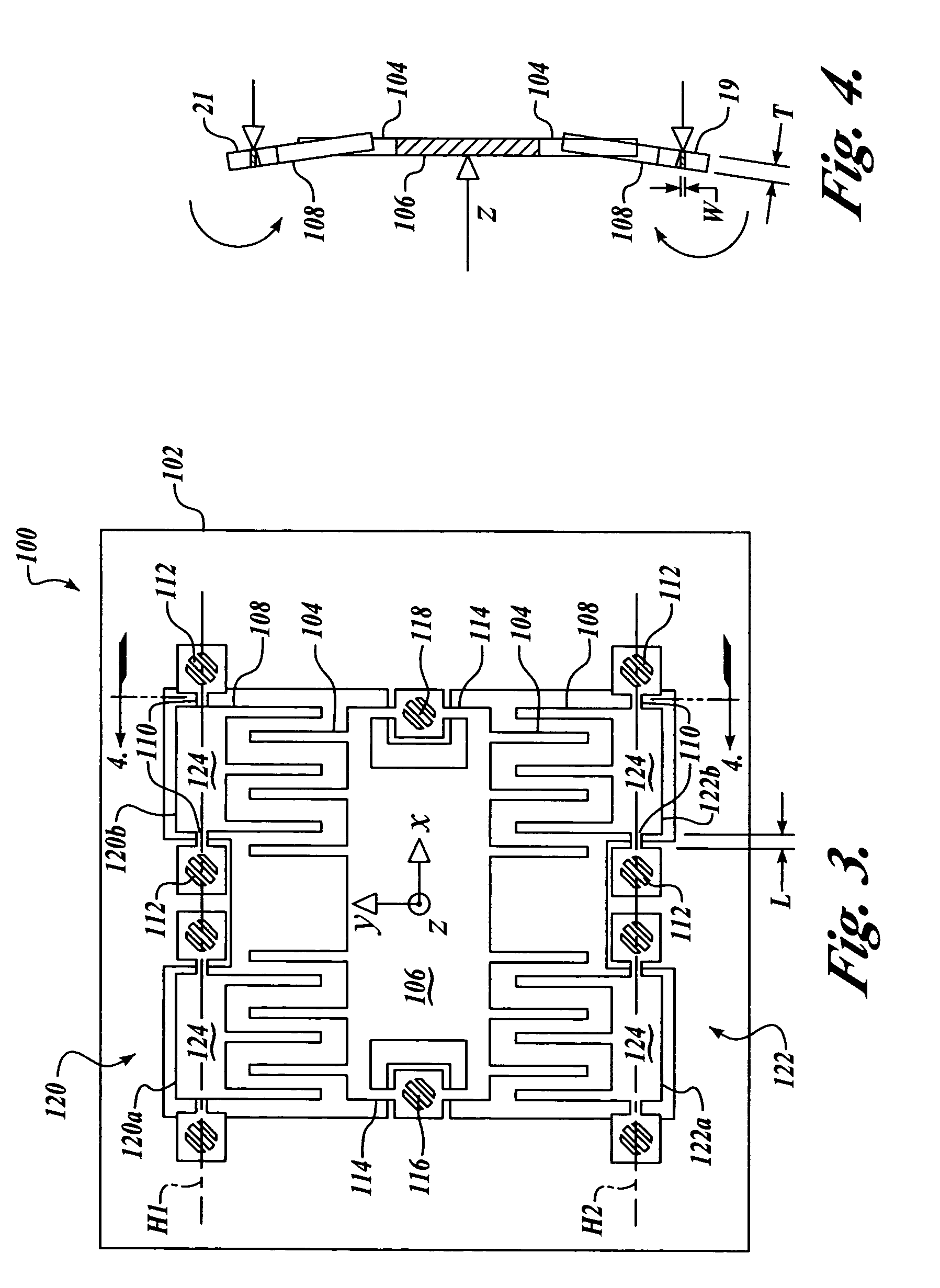 Out-of-plane compensation suspension for an accelerometer