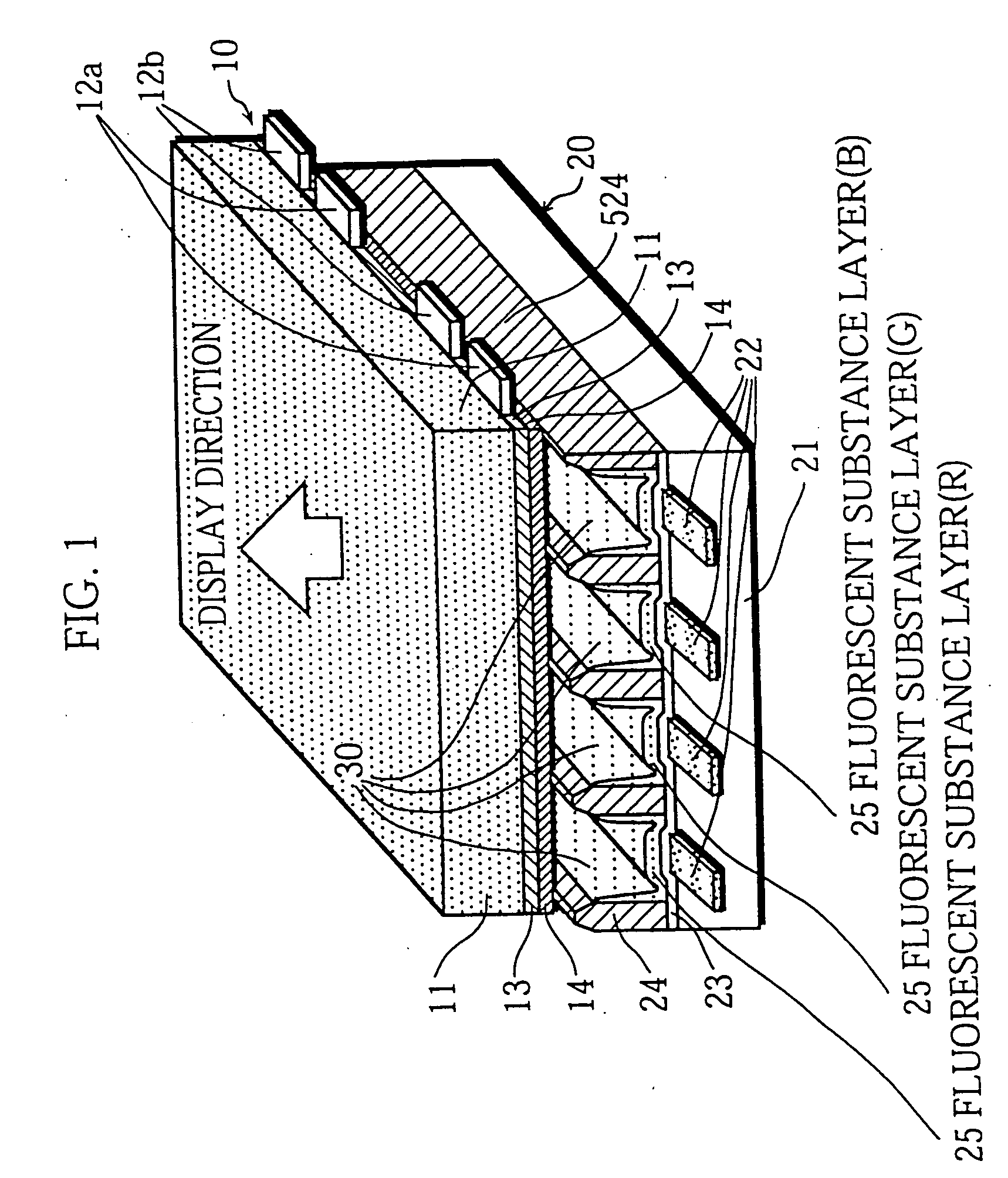 Plasma display panel with superior light-emitting characteristics, and method and apparatus for producing the plasma display panel